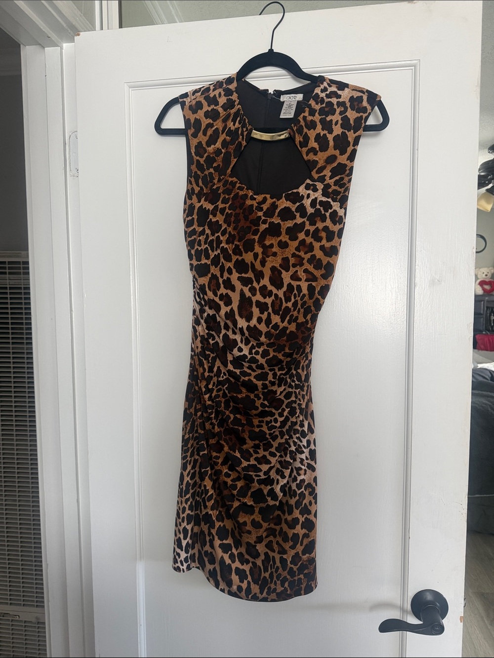 Cache Leopard Print Mini Dress - Brown/Black
